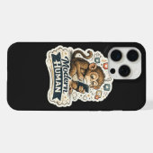 Moderner Mensch Lustiger Affe Smartphone Soziale M iPhone Hülle (Rückseite (Horizontal))