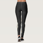 Moderner Mensch Lustiger Affe Smartphone Soziale M Leggings (Rückseite)