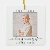 Moderner Mensch Wir Liebe Himmel Foto Keramikornament (Vorderseite)