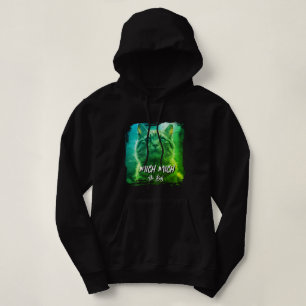 Moderner Meow-Rahmen – Personalisiertes Katzenname Hoodie