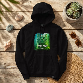 Moderner Meow-Rahmen – Personalisiertes Katzenname Hoodie