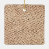 Moderner Meran Bauernhof Weihnachten Rustikaler Bu Keramikornament (Rückseite)