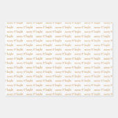 Moderner Merry & Bright Gold Weihnachtsurlaub Geschenkpapier Set (Vorderseite 3)