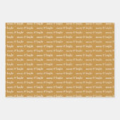 Moderner Merry & Bright Gold Weihnachtsurlaub Geschenkpapier Set (Vorderseite 2)