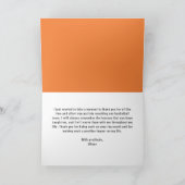 Moderner Metallic Ball Danke Coach Card (Innenseite)