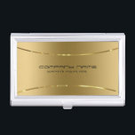 Moderner Metallic Gold Stainless Steel Look Desk B Visitenkarten Dose<br><div class="desc">Einfaches,  elegantes Bild eines Imitats mit vergoldetem Hintergrund,  Edelstahl-Look Visitenkarten Vorlage. Dies ist ein Bild und nicht echtes Metall oder Metall Oberfläche.</div>