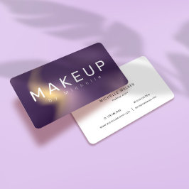 Moderner Metallic Ombre Makeup Artist Visitenkarte