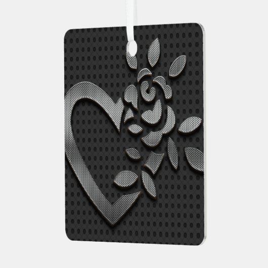 Moderner Metallic-Platz Ornament Aus Metall (Vorderseite links)