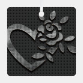 Moderner Metallic-Platz Ornament Aus Metall (Vorderseite)