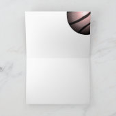 Moderner Metallischer Ball Black Coach Dankeskarte (Innenseite)