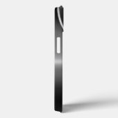 Moderner metallischer Blick mit Monogramm Case-Mate iPhone Hülle (Rückseite / Rechts)