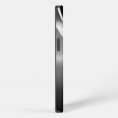 Moderner metallischer Blick mit Monogramm iPhone Hülle (Rechte Seite)