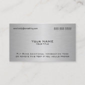 Moderner metallischer QR-Code Visitenkarte (Vorderseite)