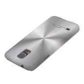 Moderner metallischer Silber-Grau-Stahllook Case-Mate Samsung Galaxy Hülle (unten)