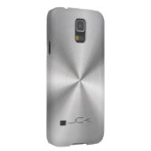 Moderner metallischer Silber-Grau-Stahllook Case-Mate Samsung Galaxy Hülle (Rückseite/rechts)