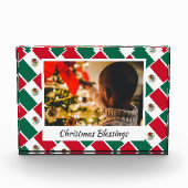 Moderner MEXICO FLAG Weihnachtsstopp Fotoblock (Vorderseite)