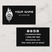 Moderner Minimal Badminton Coach Team Player Sport Visitenkarte (Vorne/Hinten)