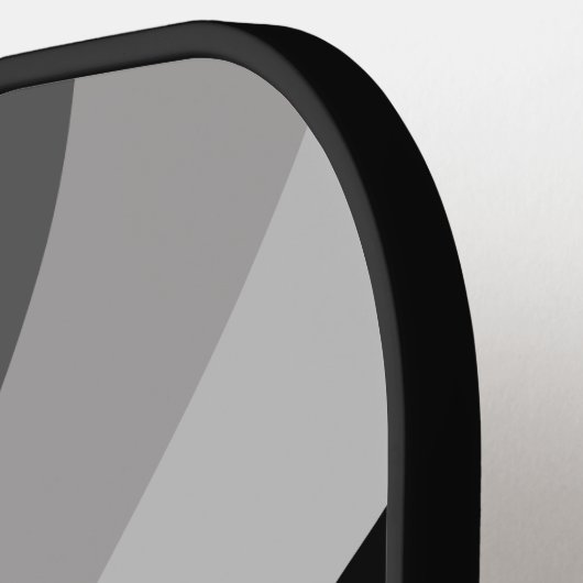 Moderner Minimal Black Wave Individuelle Name Pickleball Schläger (Linke Seite)