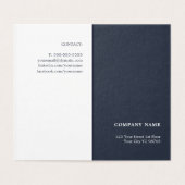 Moderner Minimal Blue White Consultant (Innenseite Aufgefaltet)