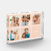 Moderner Minimal Blush Friends Foto Block (Links)