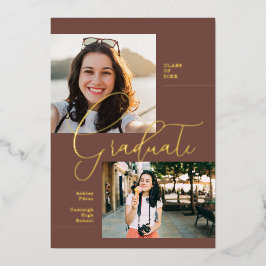 Moderner Minimal Boho | ABSCHLUSS FOTO PARTY Folieneinladung