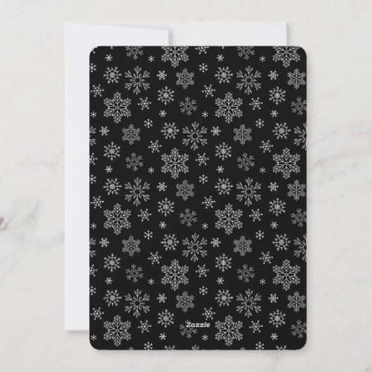 Moderner Minimal Ein Foto Weihnachten Rustikaler U (Rückseite)