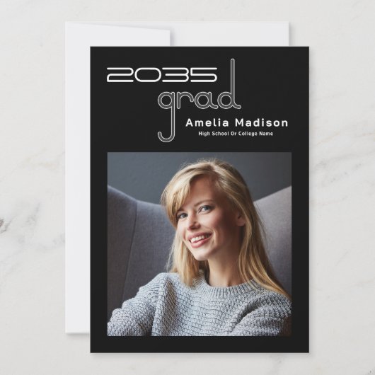 Moderner Minimal einzigartiger High Tech Foto Absc Ankündigung (Vorderseite)