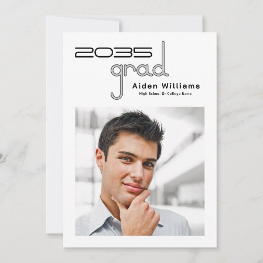 Moderner Minimal einzigartiger High Tech Foto Absc Ankündigung (Vorderseite)