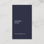 Moderner Minimal Elegant Textured Blue Consultant Visitenkarte (Vorderseite)