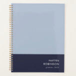 Moderner Minimal-Farbblock Blue Dual Tone 2026 Planer<br><div class="desc">Ein Jahr in Blautönen in modernem minimalistischem Stil. Der Text kann leicht an Ihre Bedürfnisse angepasst werden!</div>