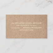 Moderner Minimal Green Avocado Beruflich Visitenkarte (Rückseite)