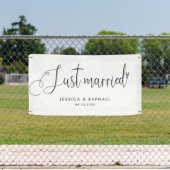 Moderner Minimal nur verheiratet Mr. und Mrs. Wedd Banner (Insitu)