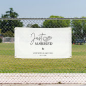 Moderner Minimal nur verheiratet Mr. und Mrs. Wedd Banner (Insitu)