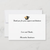 Moderner Minimal personalize School Class Abschlus Dankeskarte (Rückseite)