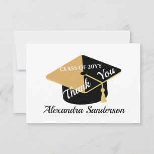 Moderner Minimal personalize School Class Abschlus Dankeskarte
