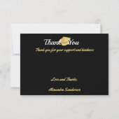 Moderner Minimal personalize School Class Abschlus Dankeskarte (Rückseite)