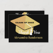 Moderner Minimal personalize School Class Abschlus Dankeskarte (Vorne/Hinten)
