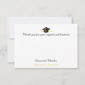 Moderner Minimal personalize School Class Abschlus Dankeskarte (Rückseite)