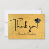 Moderner Minimal personalize School Class Abschlus Dankeskarte (Vorderseite)