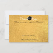 Moderner Minimal personalize School Class Abschlus Dankeskarte (Rückseite)