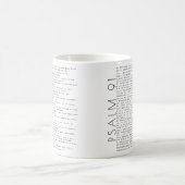 Moderner Minimal Psalm 91 Christlich Kaffeetasse (Mittel)