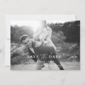 Moderner Minimal Save the Date Einladung (Vorderseite)