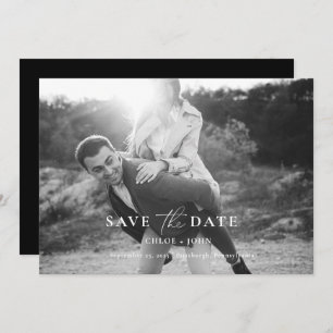Moderner Minimal Save the Date Einladung