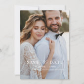 Moderner Minimal Save the Date Einladung (Vorderseite)