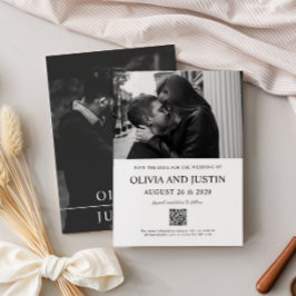 Moderner Minimal Save the Date Einladung