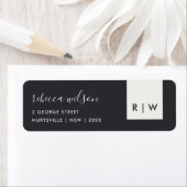 MODERNER MINIMAL SCHWARZ UND WEISS SCANDI WEDD RET (Insitu)