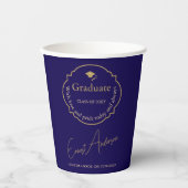 Moderner Minimal Trendy Eleganter Abschluss Pappbecher (Vorderseite)