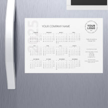 Moderner Minimal White Business Kalender 2025