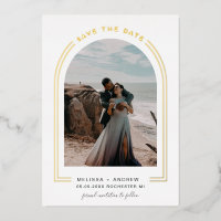 Moderner Minimalbogen Save the Date