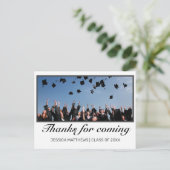 Moderner Minimaler Abschluss Dank für das kommende Postkarte (Stehend Vorderseite)